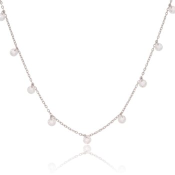 Srebrny naszyjnik z cyrkoniami