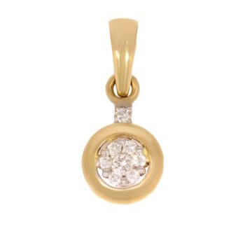 Złota zawieszka z brylantami