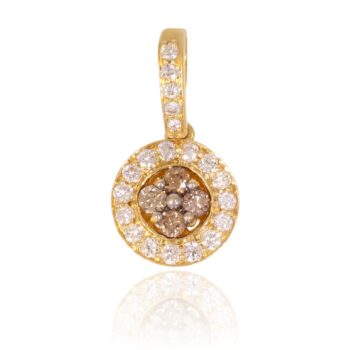 Złota zawieszka z brylantami