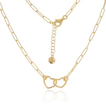 Srebrny naszyjnik z serduszkami