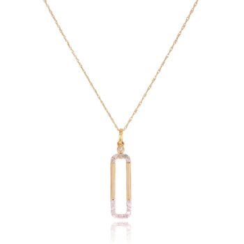 Złoty naszyjnik z brylantami