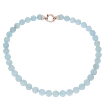 Naszyjnik z akwamarynu