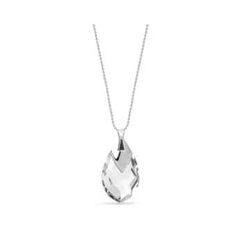 Srebrny naszyjnik z kryształem Swarovskiego