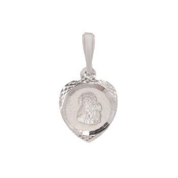 Srebrny medalik Matka Boża Częstochowska z Dzieciątkiem